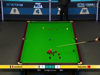 斯诺克威尔士公开赛16进8 庞俊旭1-4卢卡·布雷切尔  20250214海报