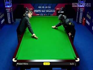 斯诺克玉山世界公开赛64进32 罗伯特·米尔金斯3-5徐思  20250224海报