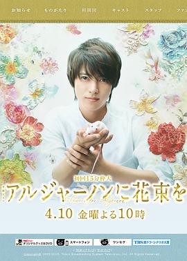 献给阿尔吉侬的花束海报