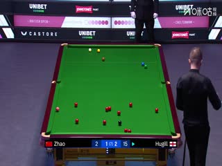 2025斯诺克英国公开赛第1轮 阿什利·赫吉尔3-4赵心童 20250922海报