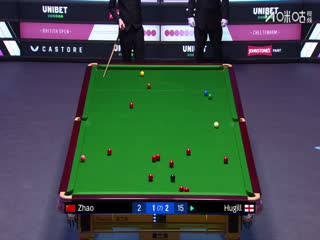 2025斯诺克英国公开赛第1轮 阿什利·赫吉尔3-4赵心童（朱峰立） 20250922海报