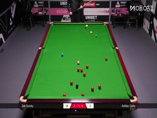 2025斯诺克英国公开赛 扎克·舒尔蒂4-0阿什利·卡蒂 20250923海报