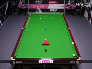 2025斯诺克英国公开赛16进8 肖国栋2-4安东尼·麦克吉尔 20250926海报
