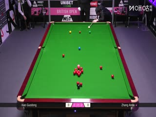 2025斯诺克英国公开赛32进16 张安达3-4肖国栋 20250925海报