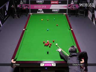 2025斯诺克英国公开赛32进16 张家玮1-4雷佩凡 20250925海报