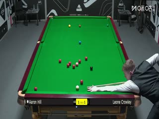 2025斯诺克国际锦标赛资格赛 亚伦·希尔6-1莱昂内·克劳利 20251002海报