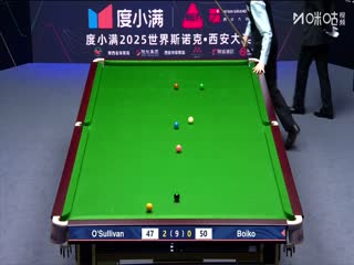 2025斯诺克西安大奖赛延期资格赛第一轮 罗尼·奥沙利文5-0尤里安·伯伊科 20251007海报