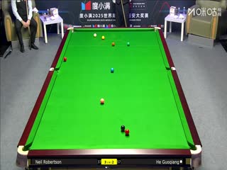 2025斯诺克西安大奖赛32进16 贺国强5-4尼尔·罗伯逊 20251009海报