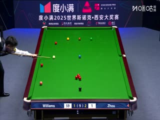 2025斯诺克西安大奖赛32进16 周跃龙2-5马克·威廉姆斯 20251009海报
