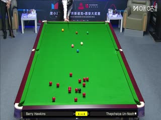 2025斯诺克西安大奖赛32进16 塔猜亚·乌努2-5巴里·霍金斯 20251009海报