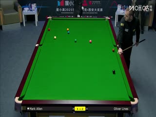 2025斯诺克西安大奖赛64进32 奥利弗·莱恩斯5-4马克·艾伦 20251008海报