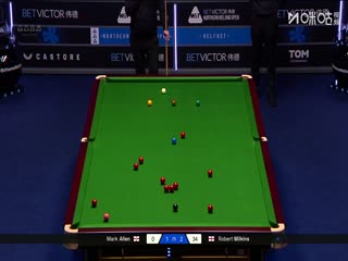 2025斯诺克北爱尔兰公开赛64进32 马克·艾伦4-3罗伯特·米尔金斯 20251021海报