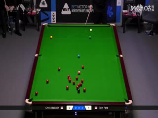 2025斯诺克北爱尔兰公开赛32进16 克里斯·韦克林1-4汤姆·福德 20251022海报