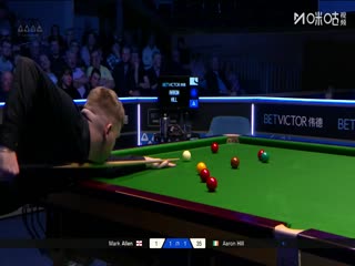 2025斯诺克北爱尔兰公开赛16进8 亚伦·希尔1-4马克·艾伦 20251023海报