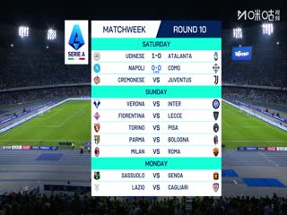 意甲联赛 那不勒斯VS科莫 20251102海报