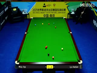 2025斯诺克国际锦标赛延期资格赛第一轮 吴宜泽6-1吕昊天 20251102海报