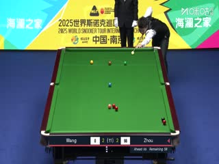 2025斯诺克国际锦标赛延期资格赛第一轮 周跃龙6-4王信伯（乔迁） 20251102海报