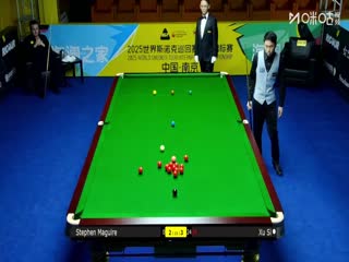 2025斯诺克国际锦标赛64进32 徐思4-6斯蒂芬·马奎尔（朱峰立） 20251103海报