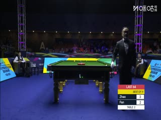 2025斯诺克国际锦标赛64进32 范争一3-6赵心童 20251103海报