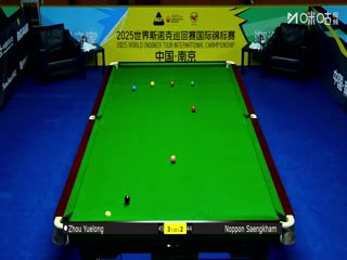 2025斯诺克国际锦标赛64进32 周跃龙4-6诺鹏·桑卡姆 20251103海报