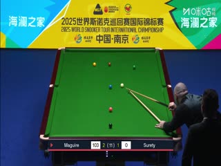 2025斯诺克国际锦标赛8进4 扎克·舒尔第1-6斯蒂芬·马奎尔 20251106海报