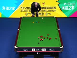 2025斯诺克国际锦标赛半决赛第一阶段 约翰·希金斯6-2斯蒂芬·马奎尔(丁文钧) 20251108海报