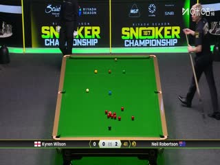 斯诺克利雅得狂欢季沙特大师赛四分之一决赛 凯伦·威尔逊0-4尼尔·罗伯逊（秦正） 20251120海报