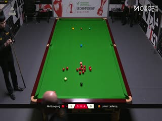 斯诺克英锦赛资格赛晋级轮 贺国强4-6朱利安·勒克莱 20251128海报
