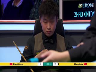 斯诺克英锦赛正赛16进8轮次 张安达6-2赵心童 20251204海报