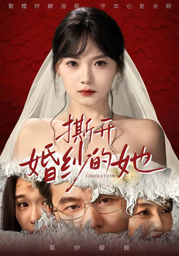 撕开婚纱的她海报