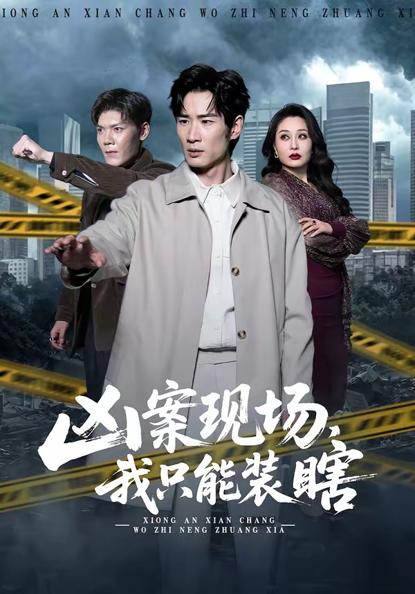 凶案现场，我只能装瞎海报